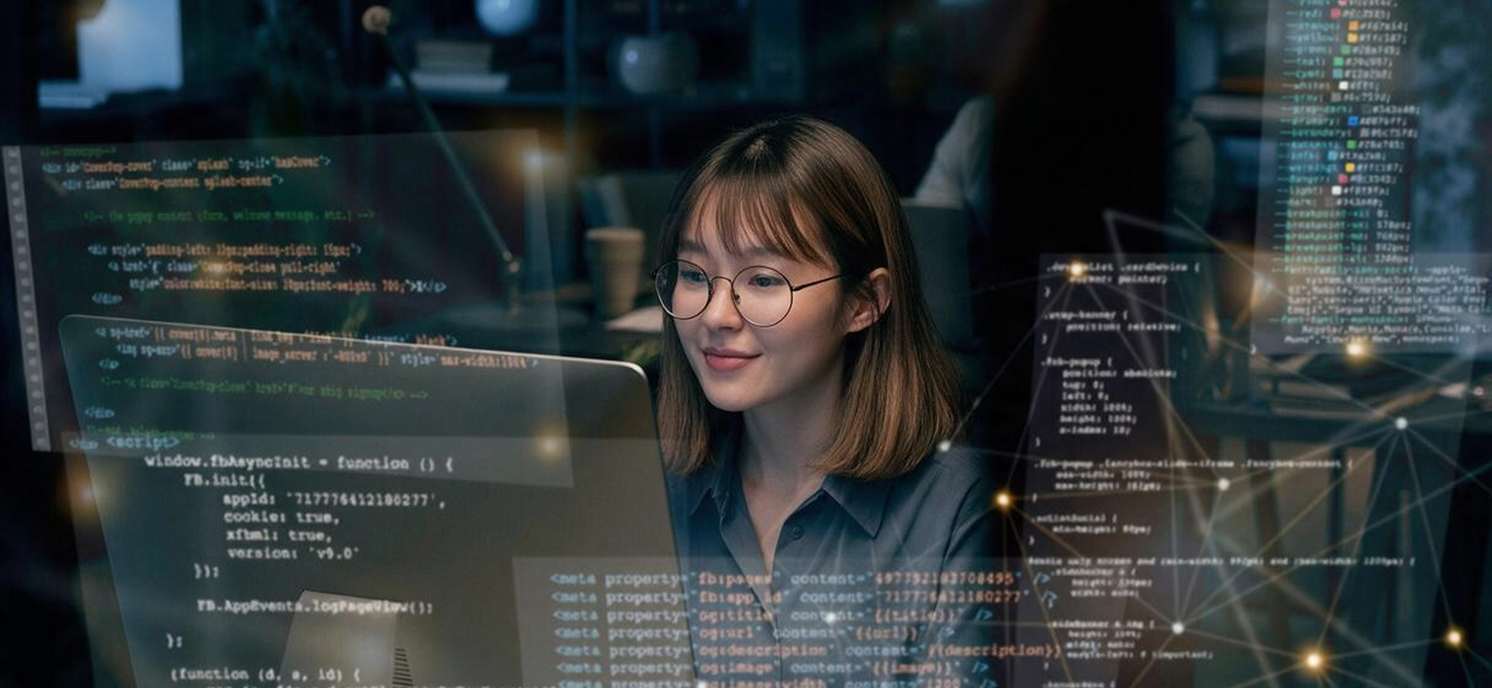 Engineer managing servers in a data centre